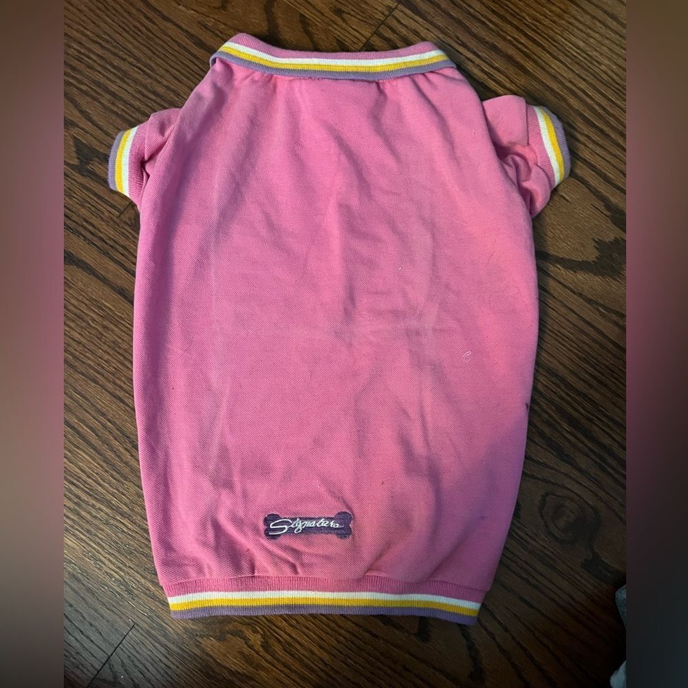 Fashion Pet Signature Collection Collared T-Shirt EUC